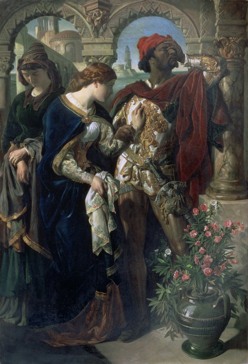 Othello, Desdemona e Emilia de Daniel Maclise