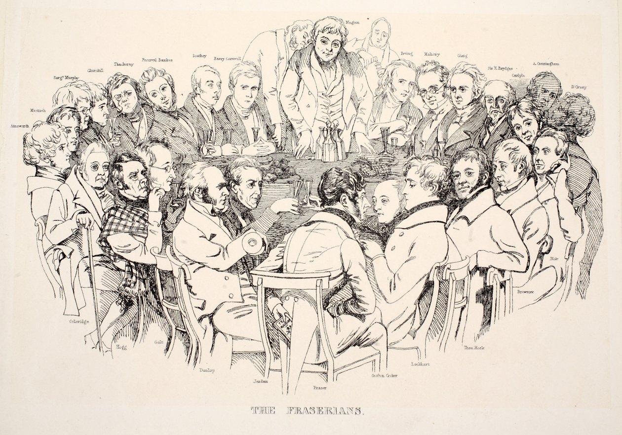 Os Fraserianos, pub. 1835 (gravura) de Daniel Maclise