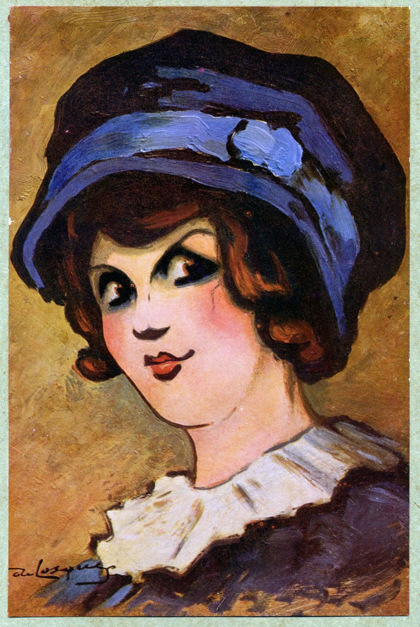 Literatura. Teatro. A actriz francesa Eve Lavalliere. Ilustração de Daniel de Losques em: Je Sais Tout (revista), França, Out. de Daniel (1880 1915) de Losques