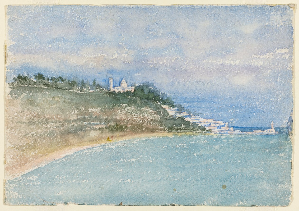 Point West of Argel, norte da África, Travel Sketch, 1896. de Daniel Burnham
