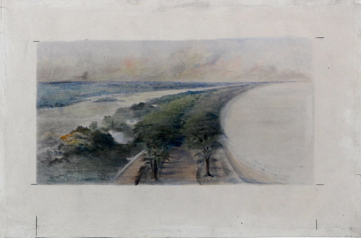 South Shore Park, Chicago, Illinois, Design Sketch, c. 1896. de Daniel Burnham