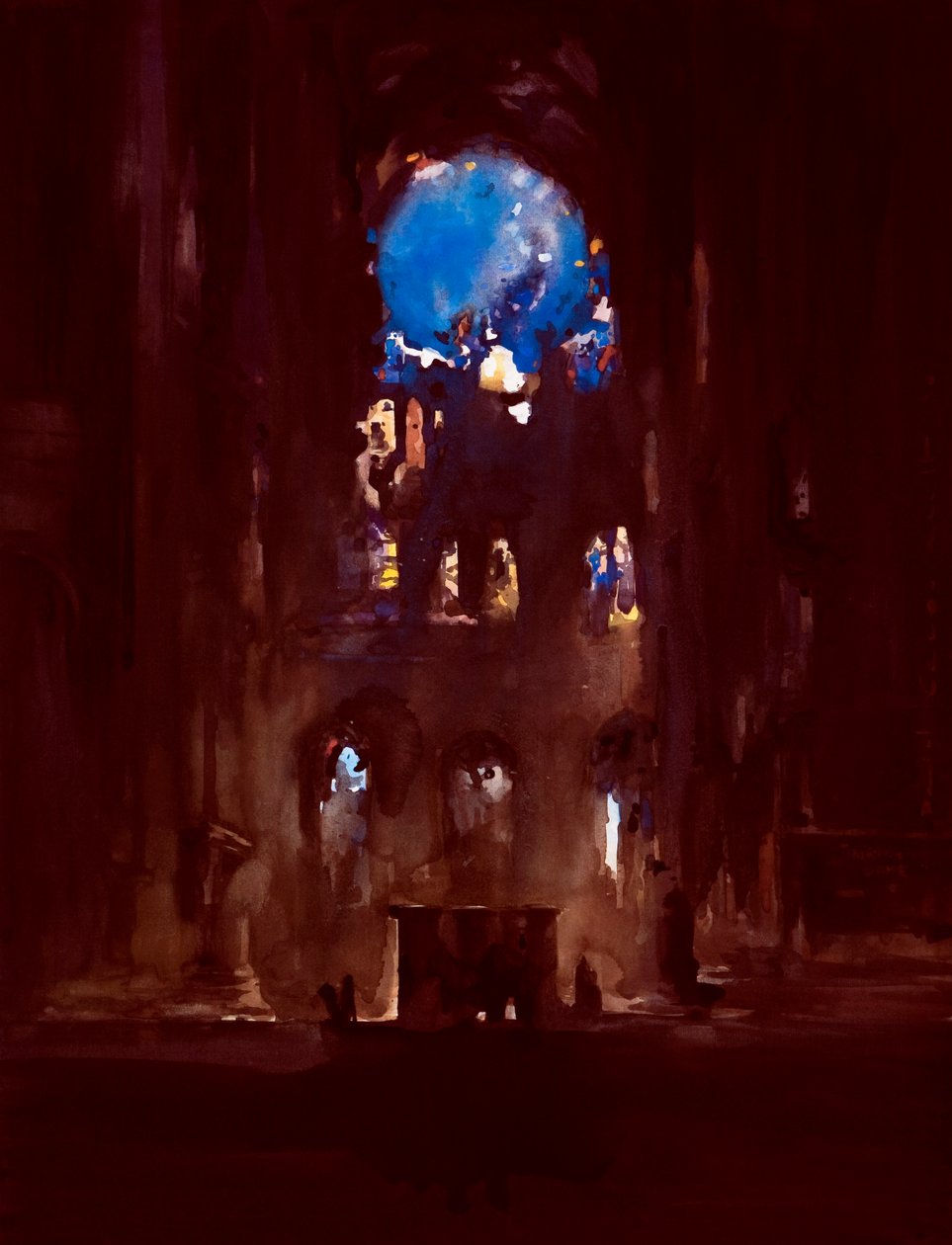 Interior, de, notre-senhora de Daniel Cacouault