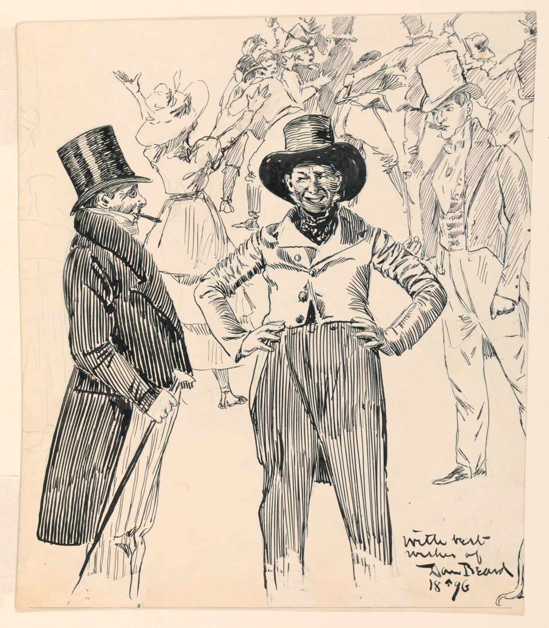 Dois dândis em conversa de Daniel Carter Beard