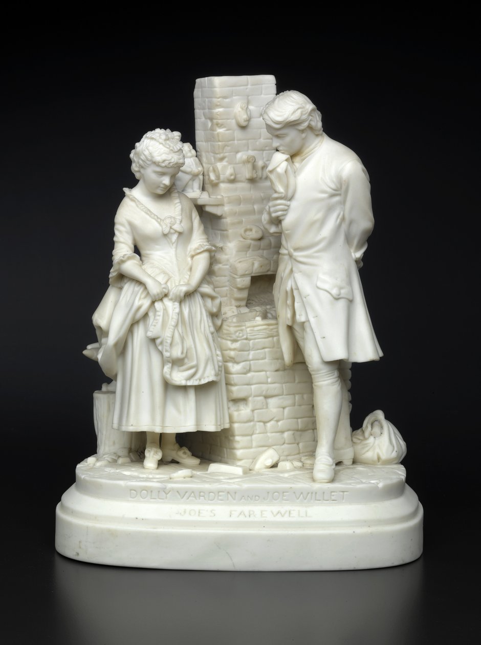 Joes Farewell, projetado em 1872-73 (porcelana não vidrada) de Daniel Chester French