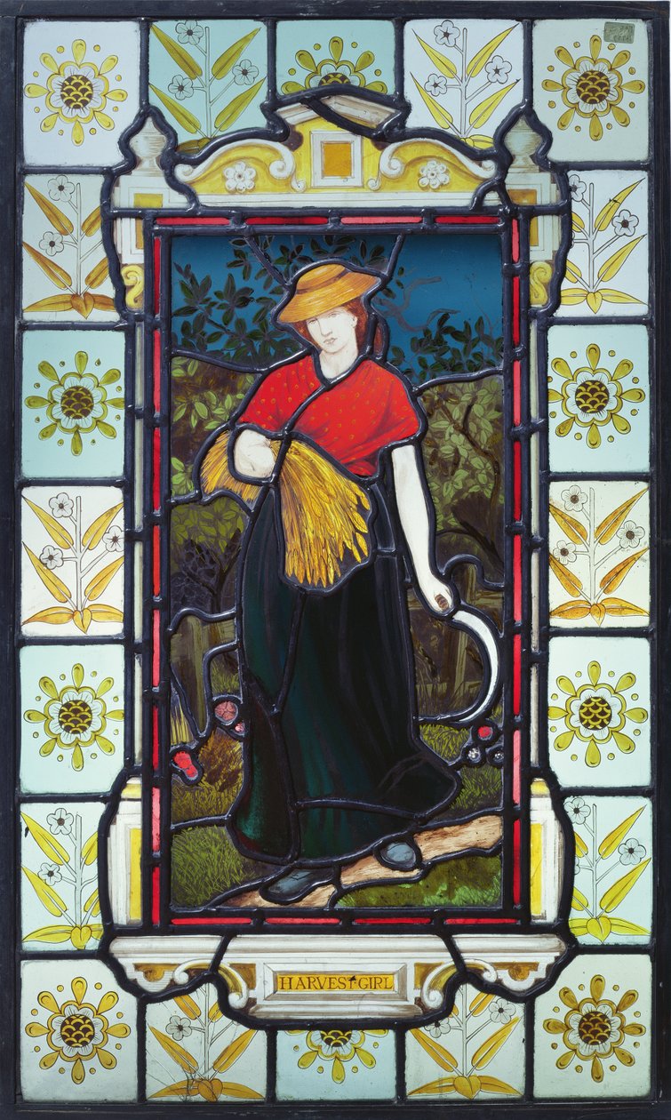 Menina da colheita, c.1875 de Daniel Cottier