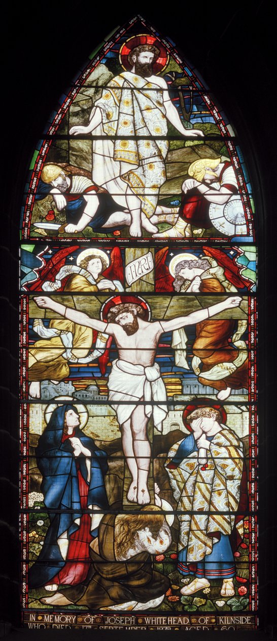 A Crucificação, Abadia de Paisley, Cottier & Co, 1874 de Daniel Cottier