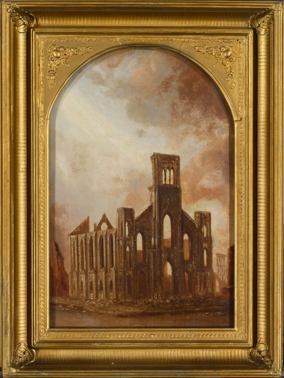 Igreja Pauls Universalista após o incêndio de Chicago de 1871, 1872 de Daniel Folger Bigelow