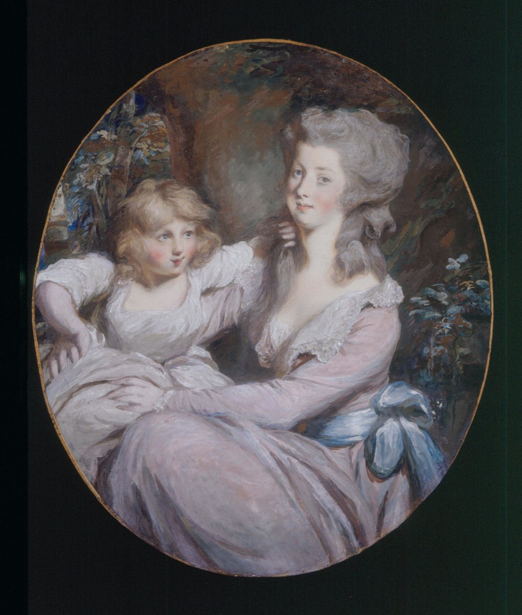 Margaret "Peggy" Arnold e filha Sophia, c.1787 de Daniel Gardner