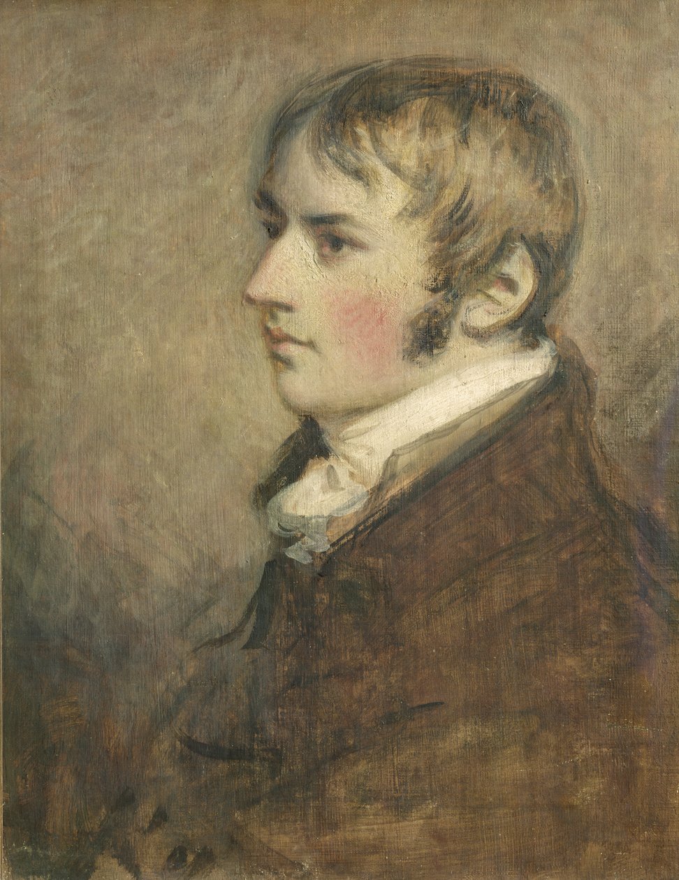 Retrato de John Constable (1776-1837) com idade entre 20 e 1796 (têmpera) de Daniel Gardner