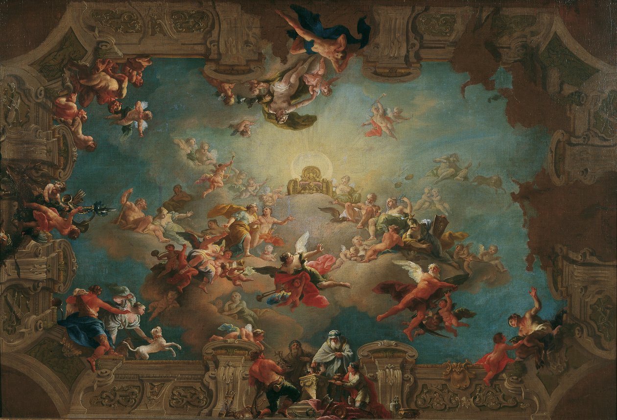 Admissão de Diana no Olimpo de Daniel Gran