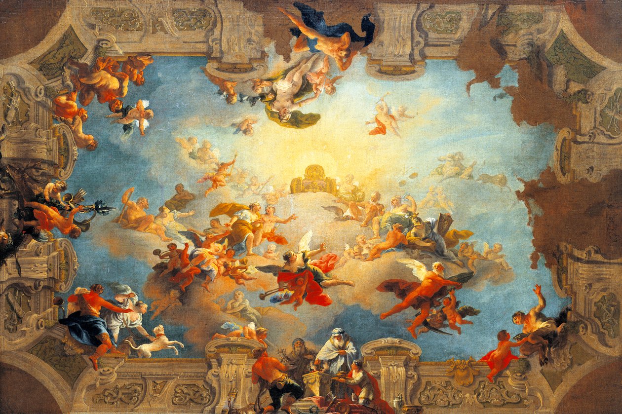 Diana ascendendo ao Olympia de Daniel Gran