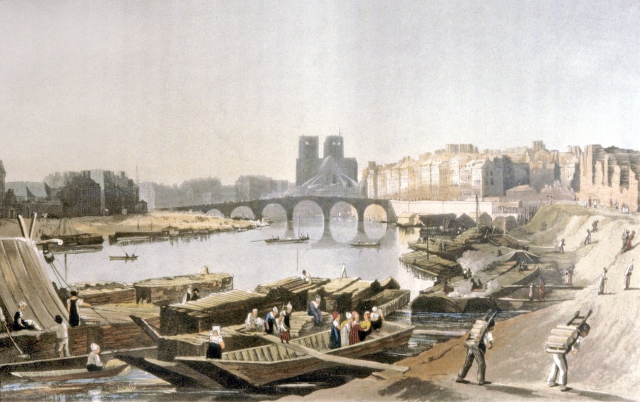 Notre Dame, Ile de la Cite, Ile Saint Louis e Pont de la Tournelle de Daniel Havell