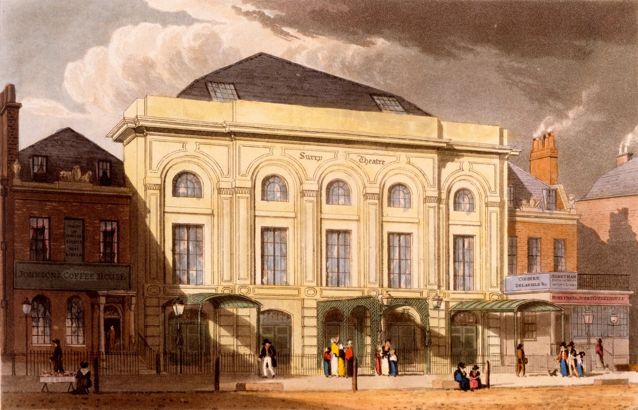 O Teatro Surrey, Londres, 1826 de Daniel Havell