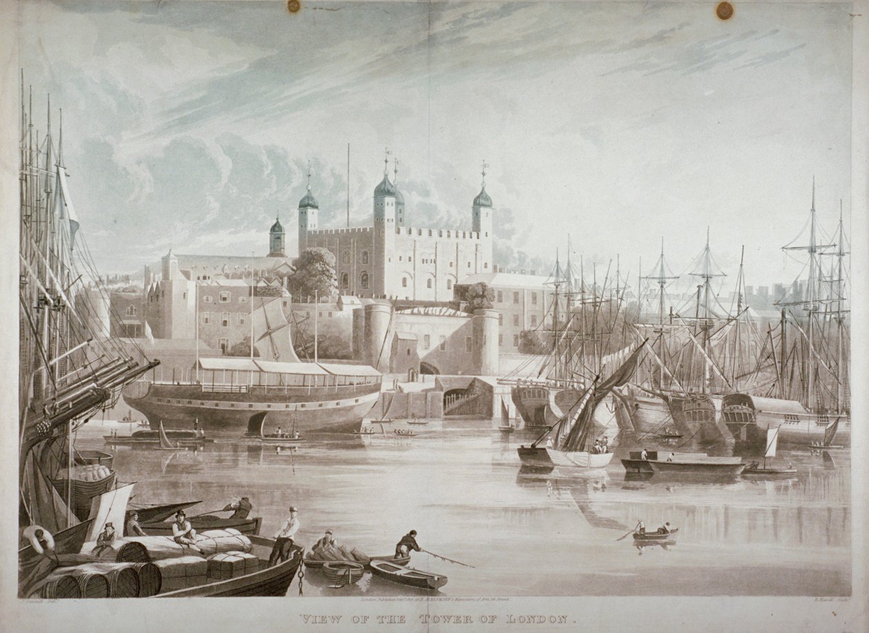 Torre de Londres, 1819. de Daniel Havell