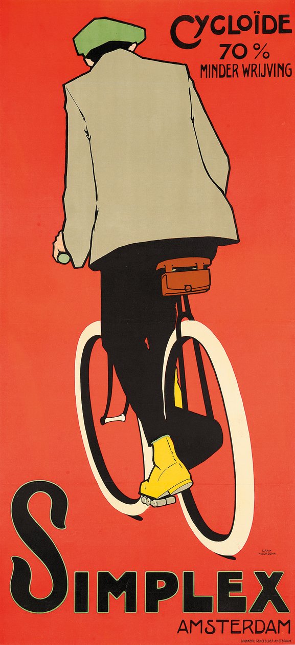 Um pôster anunciando bicicletas Simplex Amsterdam de Daniel Hoeksema