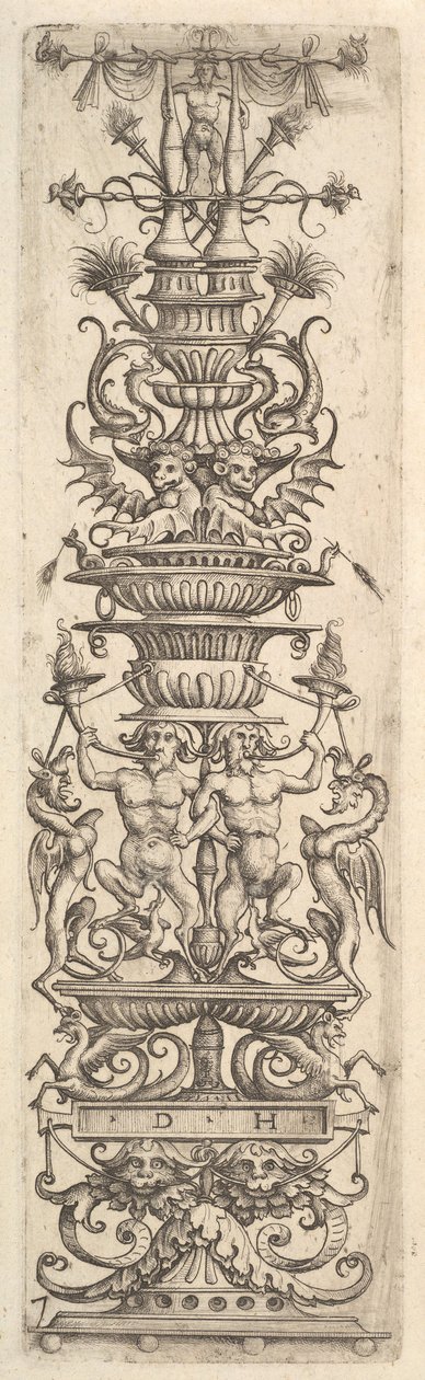 Candelabro Grotesco, c. 1485-1536. de Daniel Hopfer