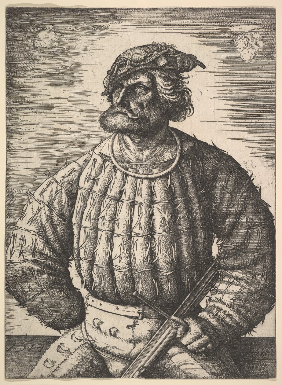 Retrato de Kunz von der Rosen, ca.15151518. de Daniel Hopfer