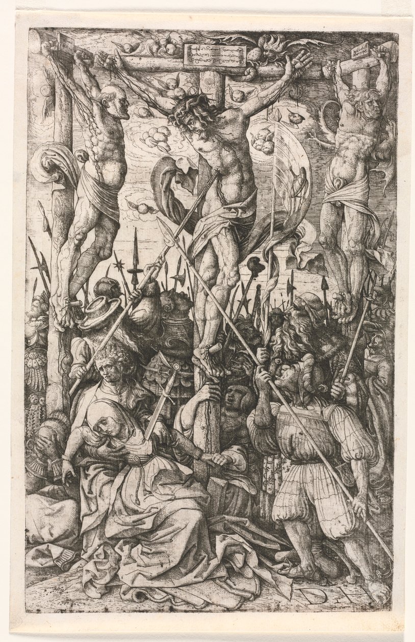 O Calvário, c. 1520 de Daniel Hopfer