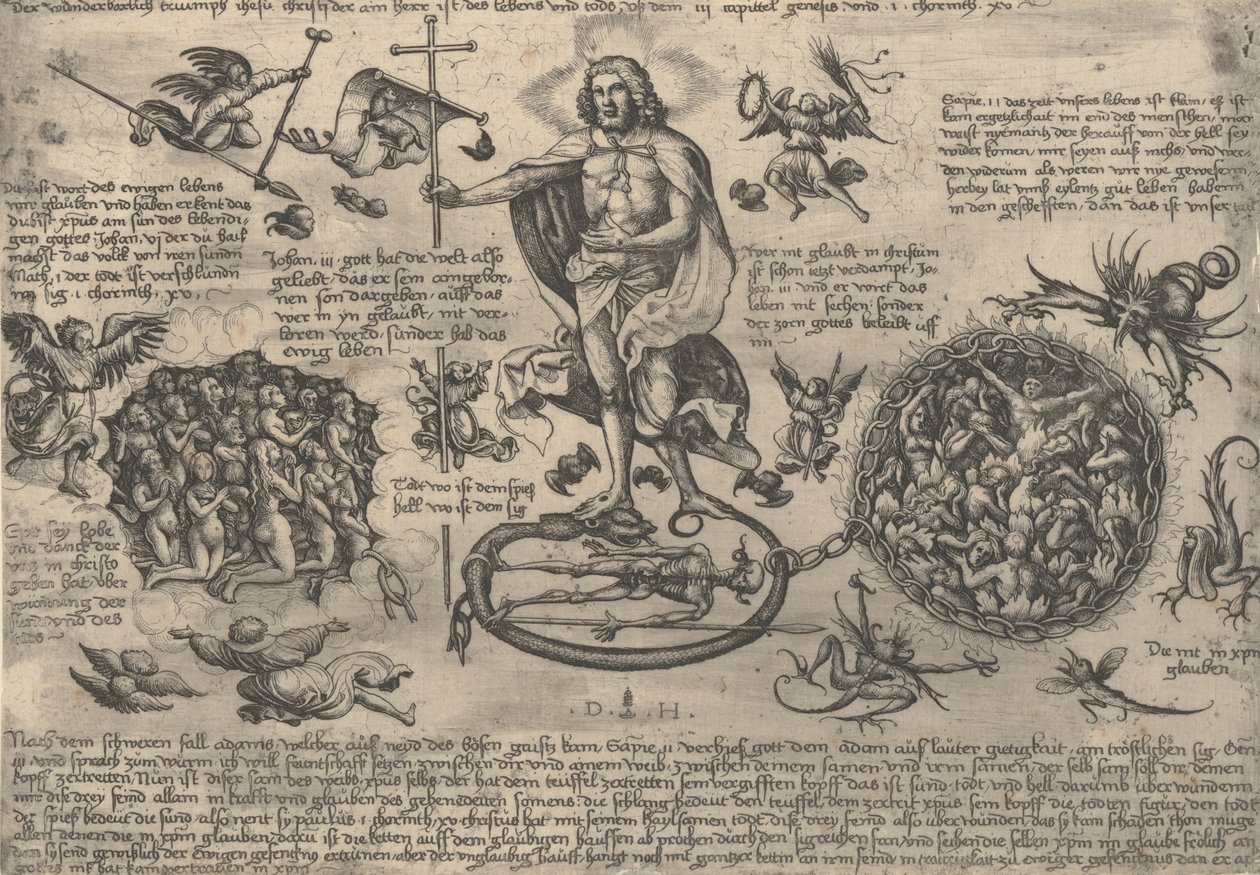 O Cristo Triunfante, c. 1530-36. de Daniel Hopfer