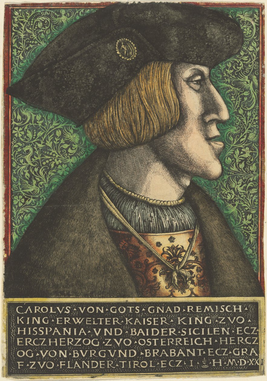 Imperador Carlos V de Daniel Hopfer and Hieronymus Hopfer