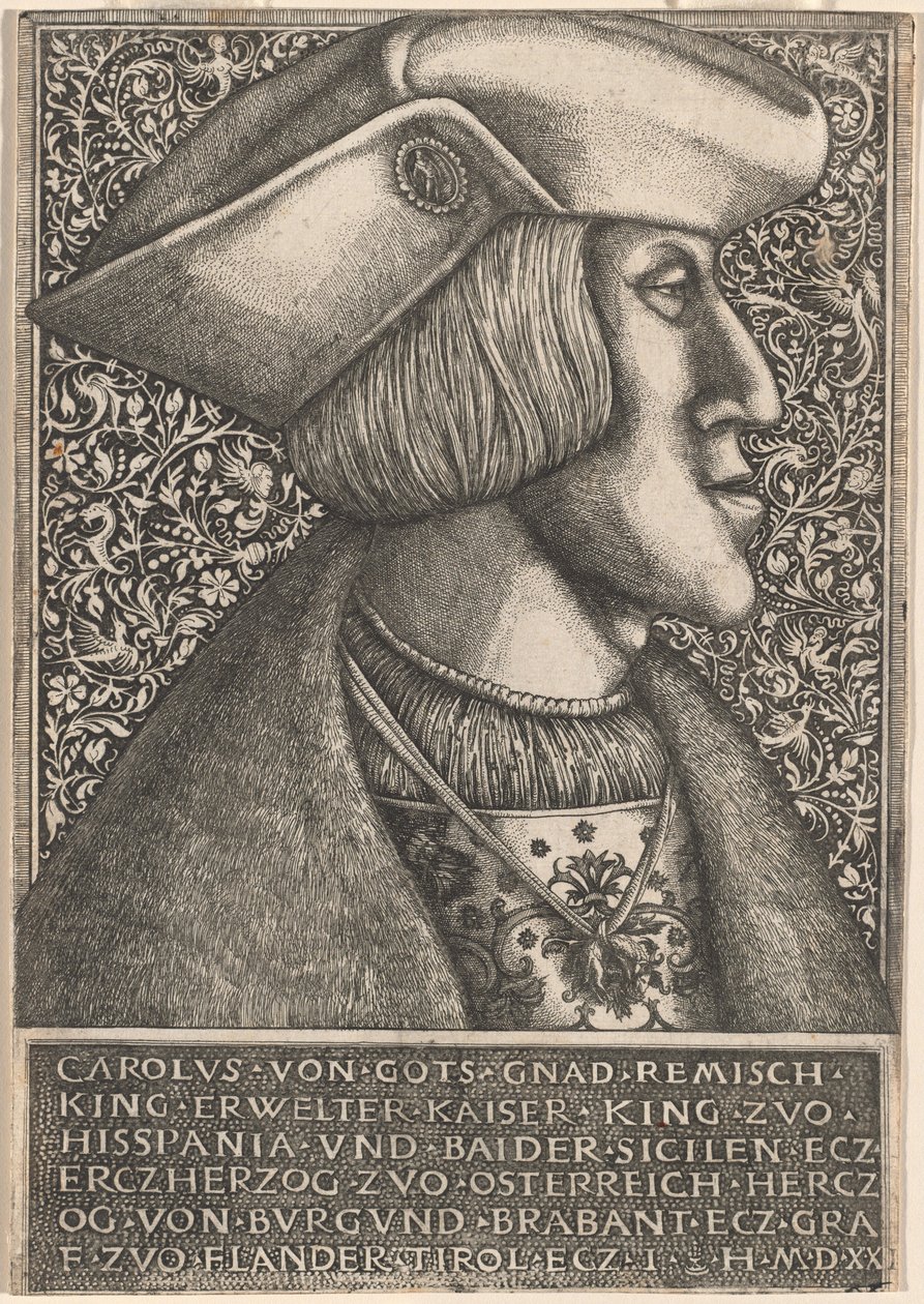 Imperador Carlos V de Daniel Hopfer and Hieronymus Hopfer