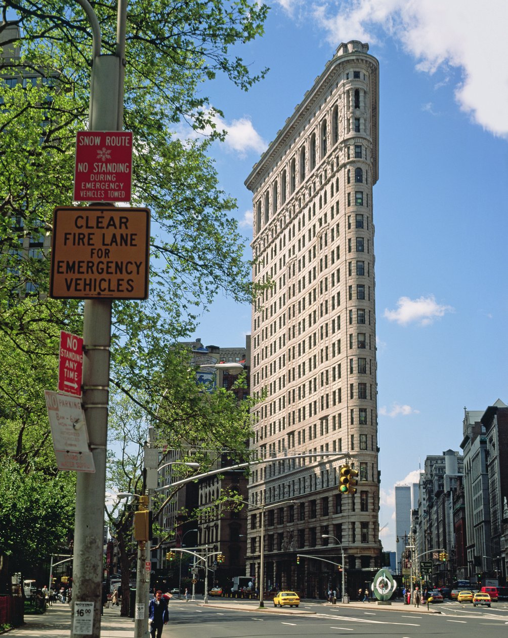 O Flatiron Building, concluído em 1902 de Daniel Hudson Burnham