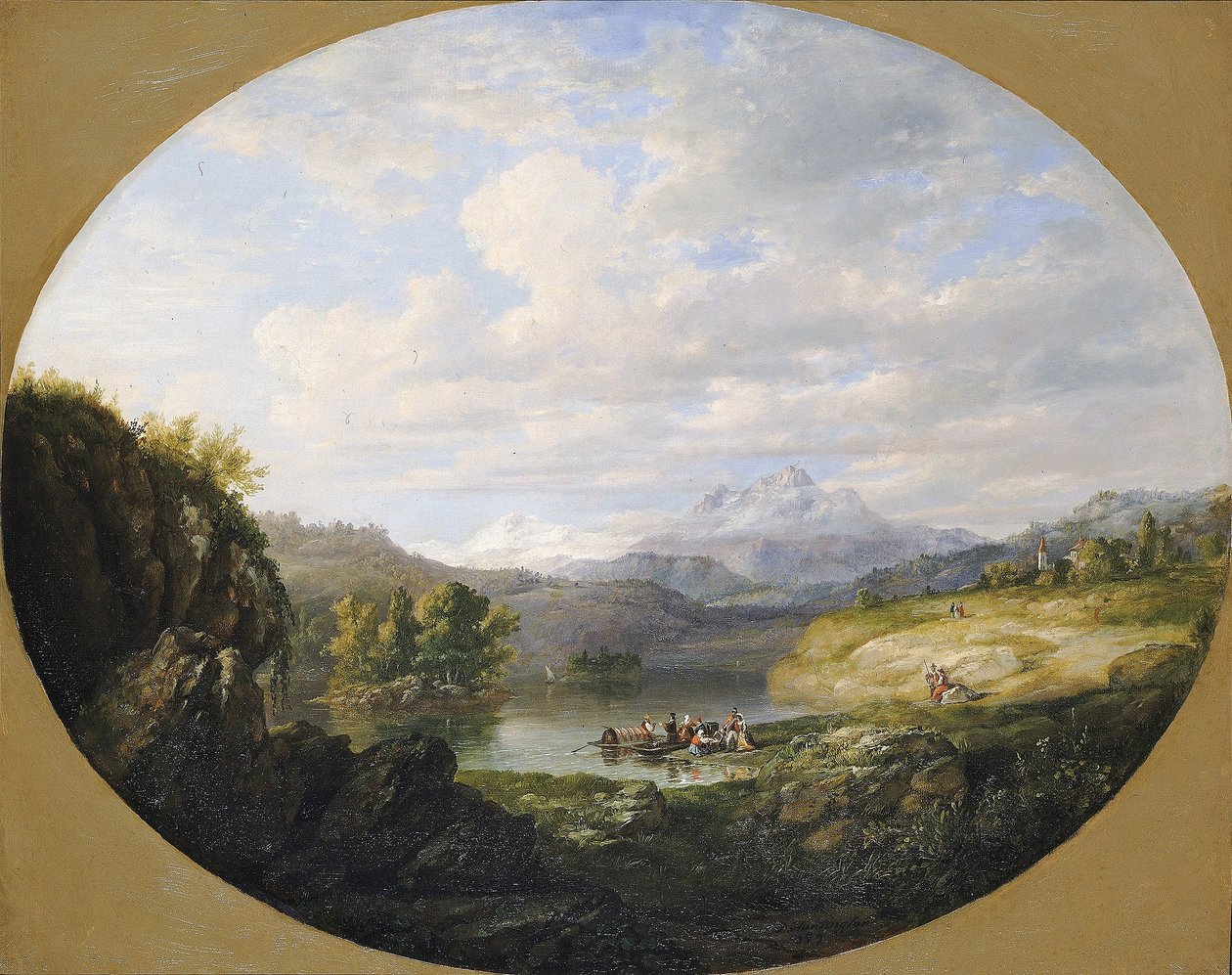 Um lago suíço de Daniel Huntington