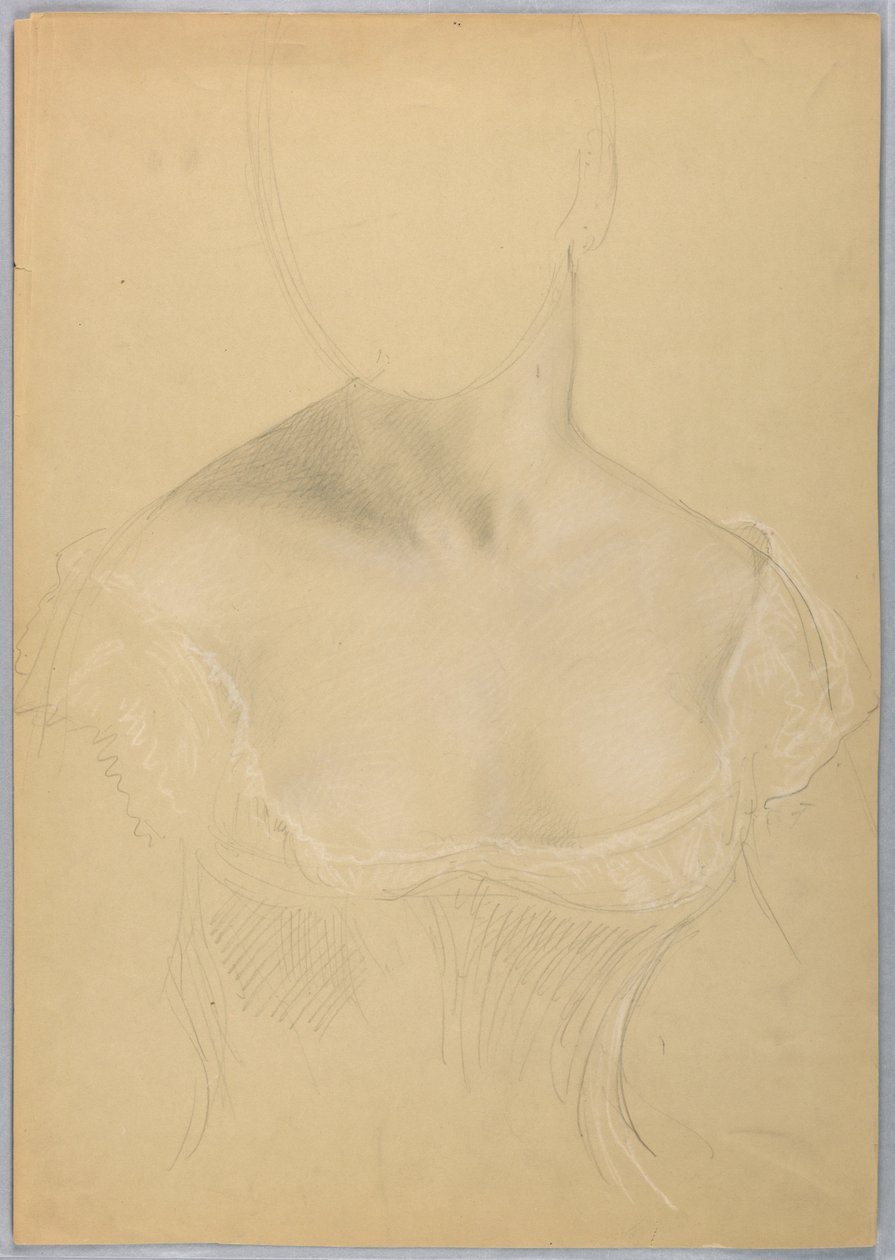 Busto de Mulher, Possivelmente Estudo para Retrato da Sra. Rutherford B. Hayes de Daniel Huntington