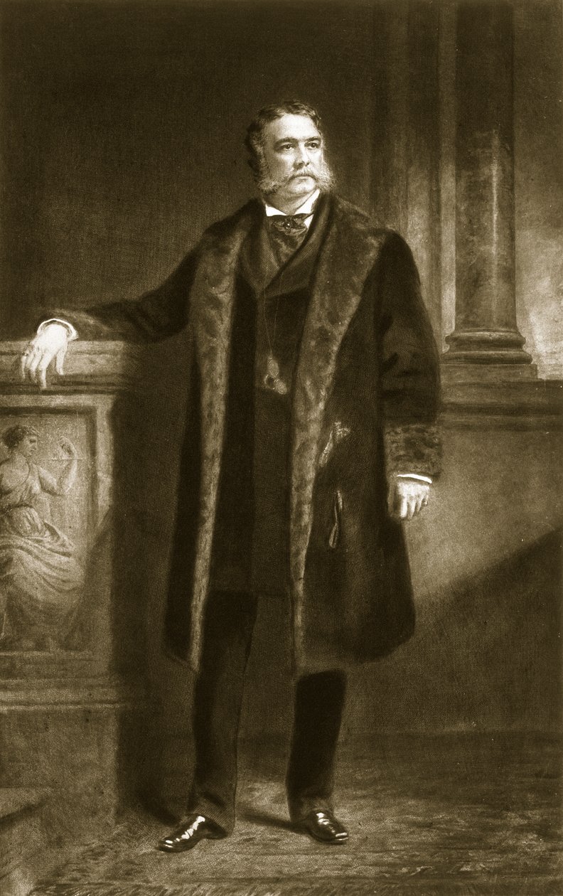 Chester A. Arthur, 21º Presidente dos Estados Unidos da América, pub. 1901 (fotogravura) de Daniel Huntington