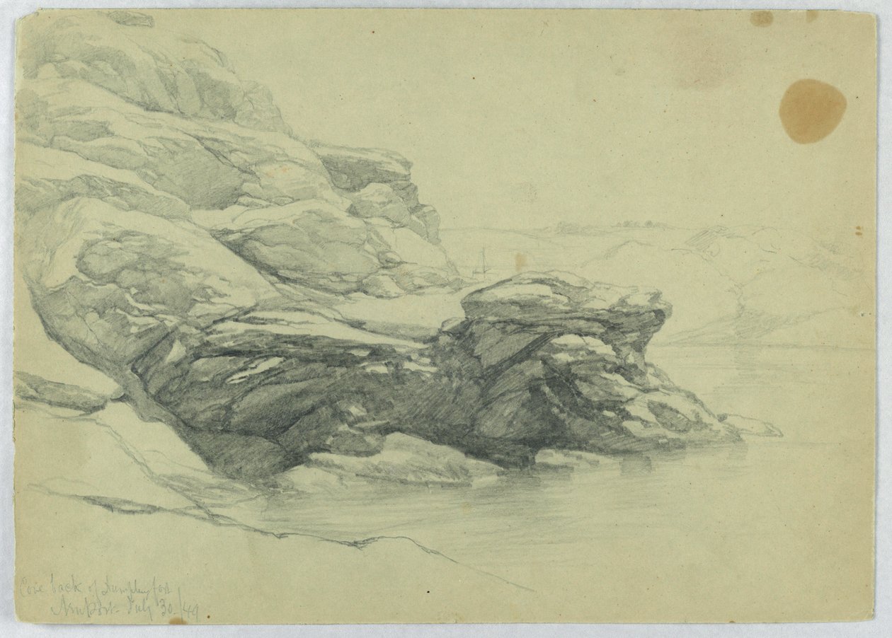 Cove Back of Dumpling Fort, Newport de Daniel Huntington