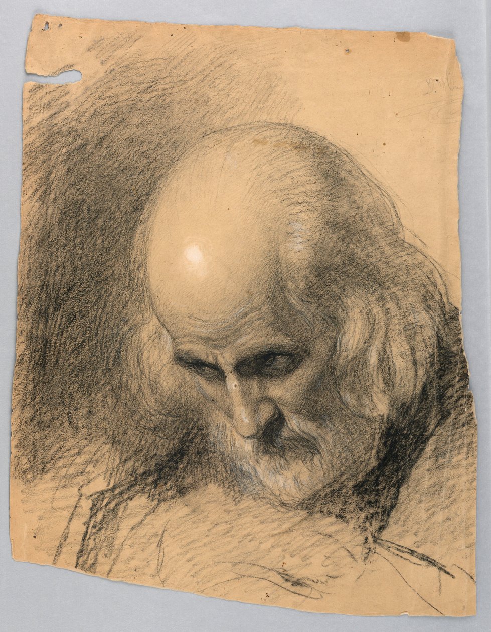 Desenho, Estudo para "Uma Lição de Caridade", 1863 de Daniel Huntington