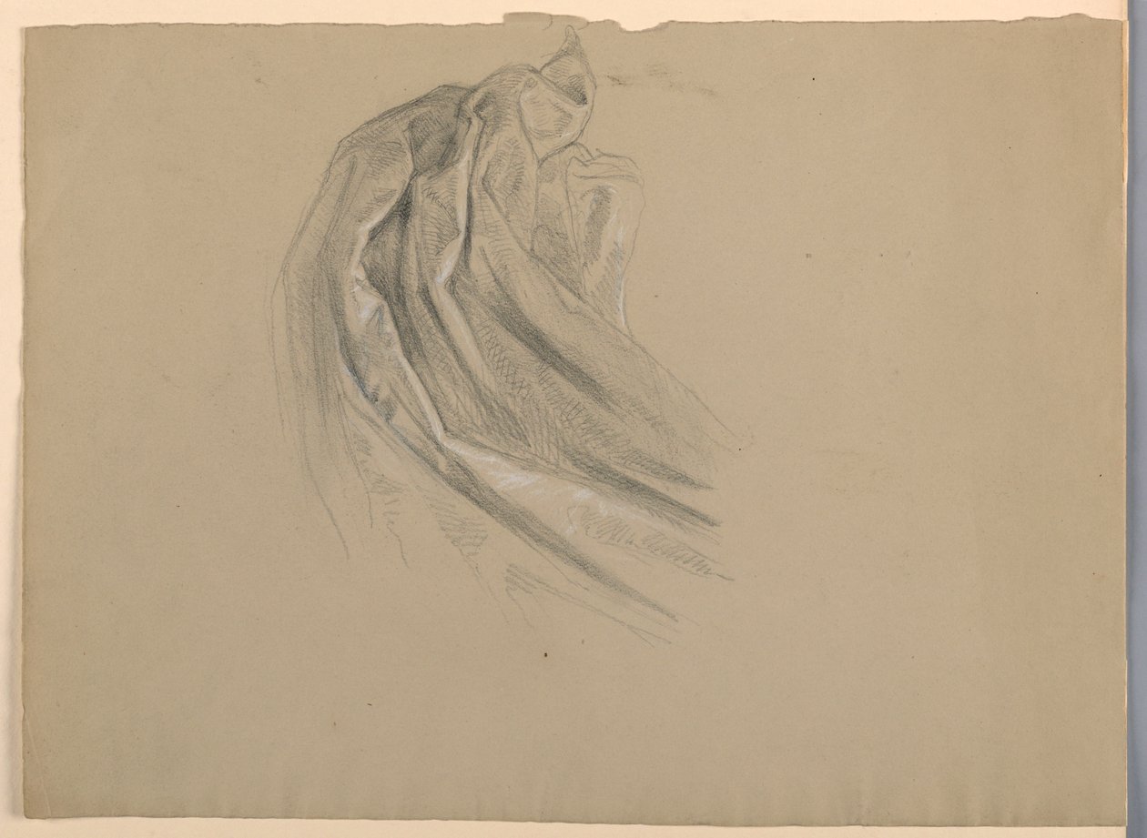 Desenho, Estudo para "A Madalena", D, 1852 de Daniel Huntington