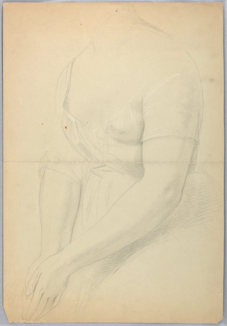 Desenho, Estudo para Duplicado de "C", 1850 de Daniel Huntington