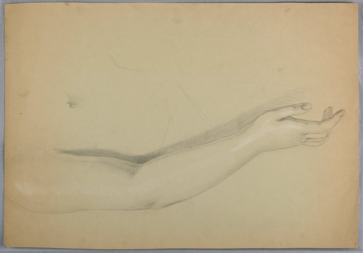 Desenho, Estudo para Duplicado de "C", 1850 de Daniel Huntington