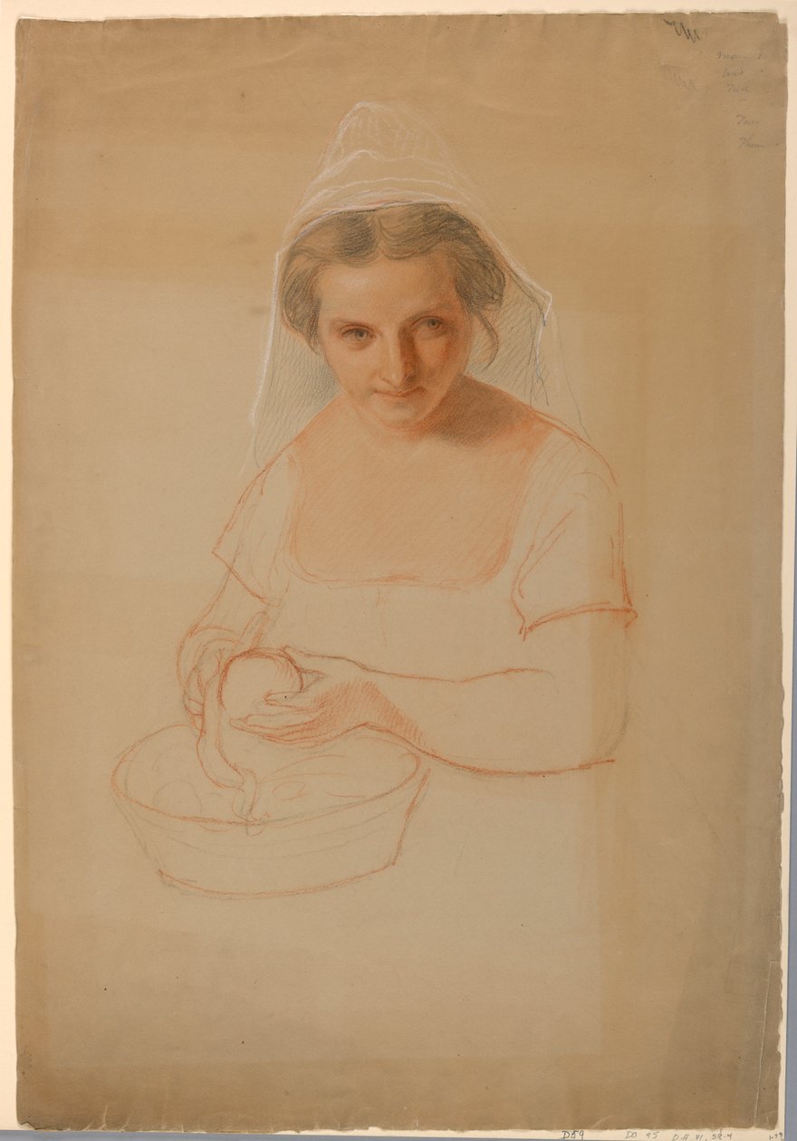 Desenho, Estudo para "Ichabod Crane", 1861 de Daniel Huntington