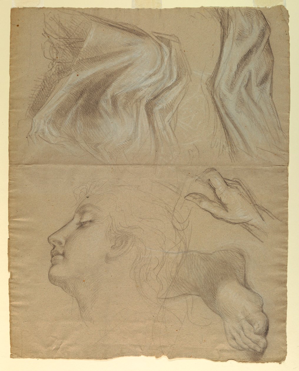 Desenho, Estudo para "Justiça e Pe", 1878 de Daniel Huntington