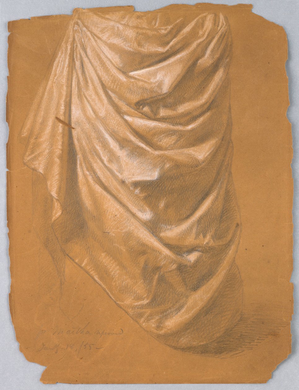 Desenho, Estudo para "Martha Reprove, 18 de janeiro de 1857 de Daniel Huntington