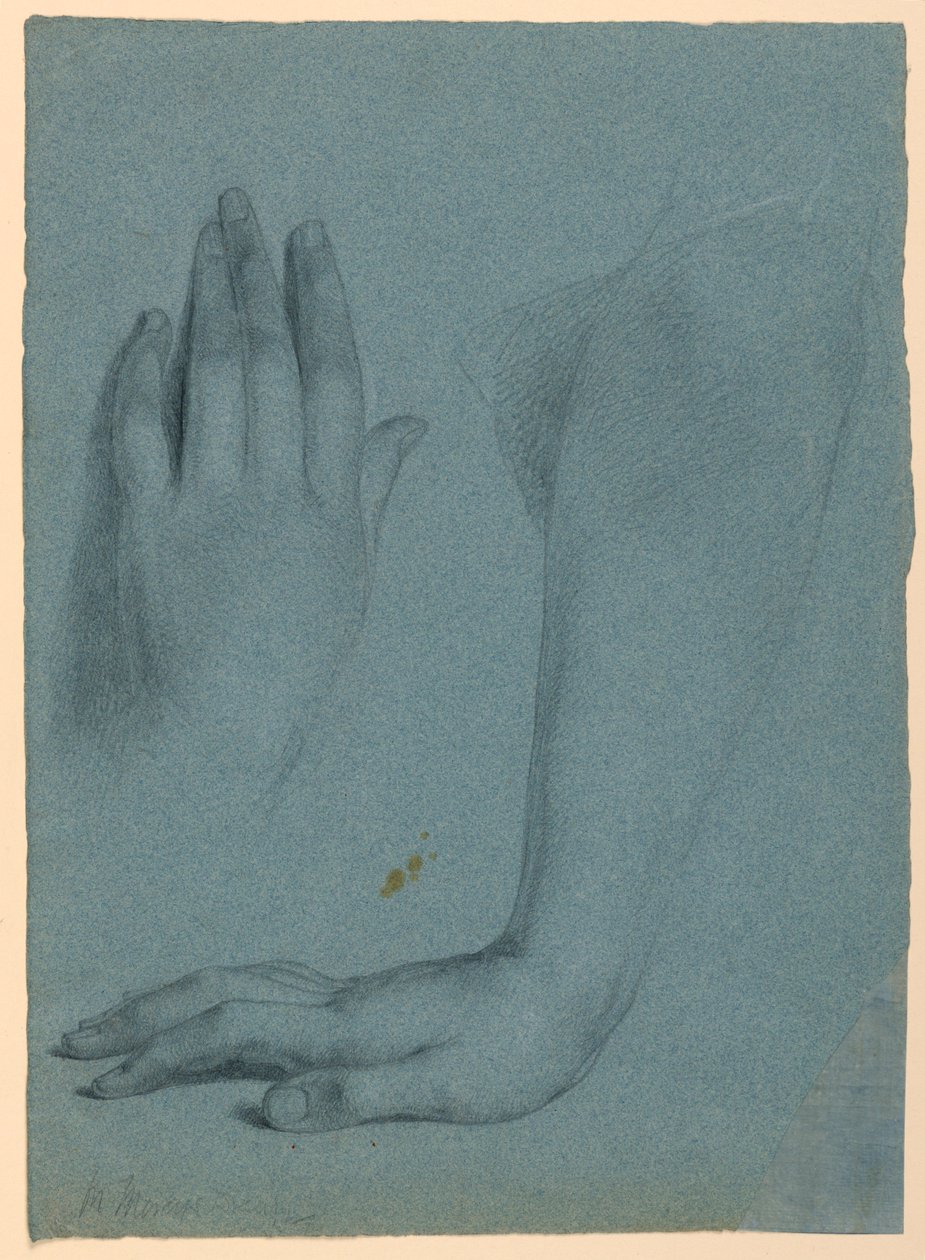 Desenho, Estudo para "O Sonho de Mercy", 1857 de Daniel Huntington