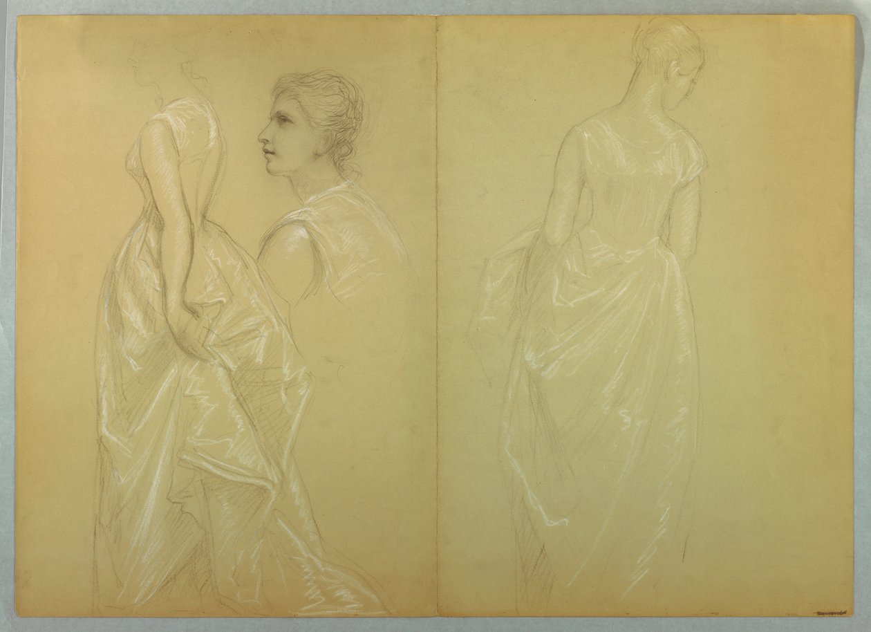 Desenho, Estudo para "Mrs. Washingto", 1878-86 e 1860 de Daniel Huntington