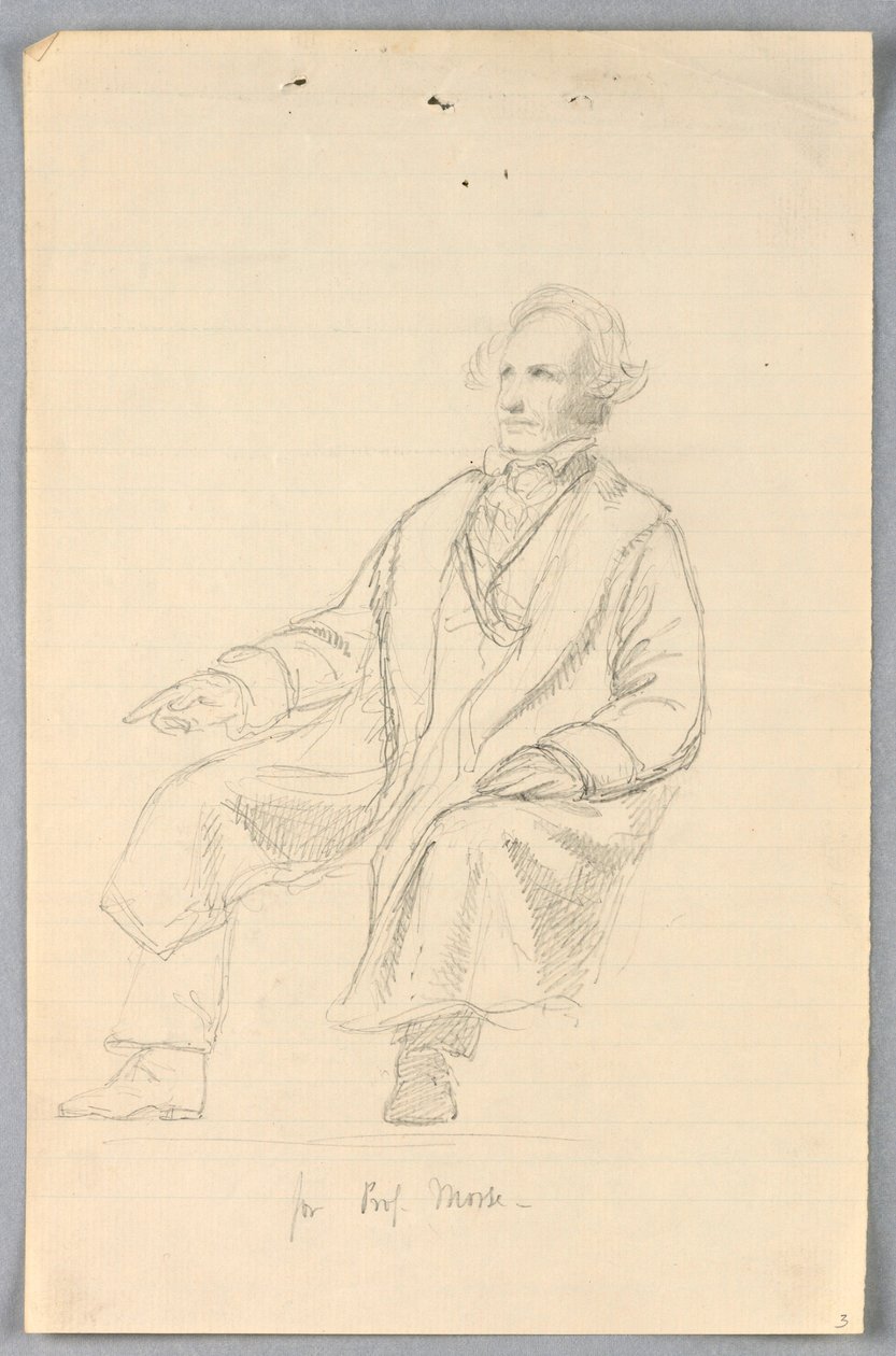 Desenho, Estudo para "Grupo Científico", 1858 de Daniel Huntington