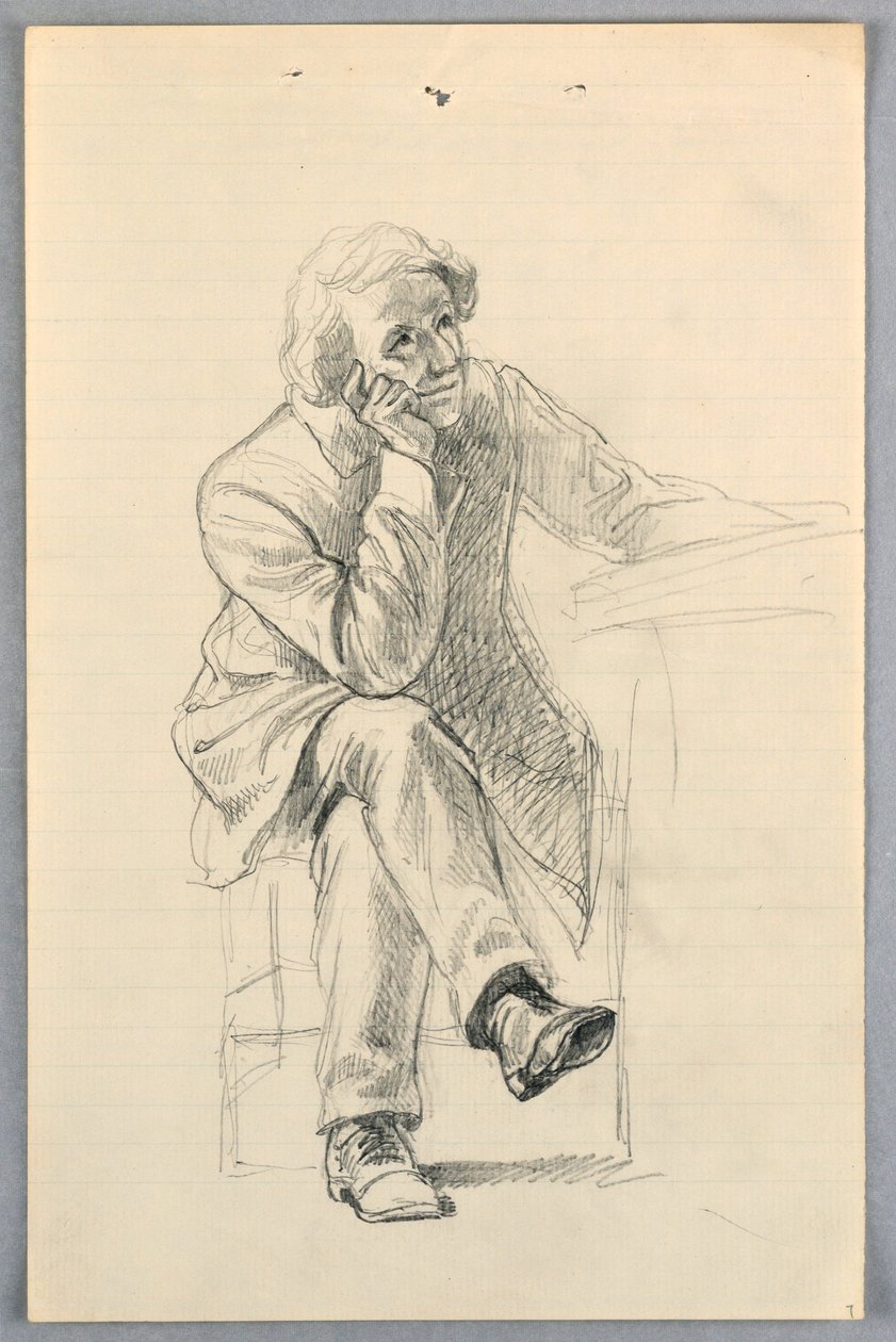 Desenho, Estudo para "Grupo Científico", 1858 de Daniel Huntington