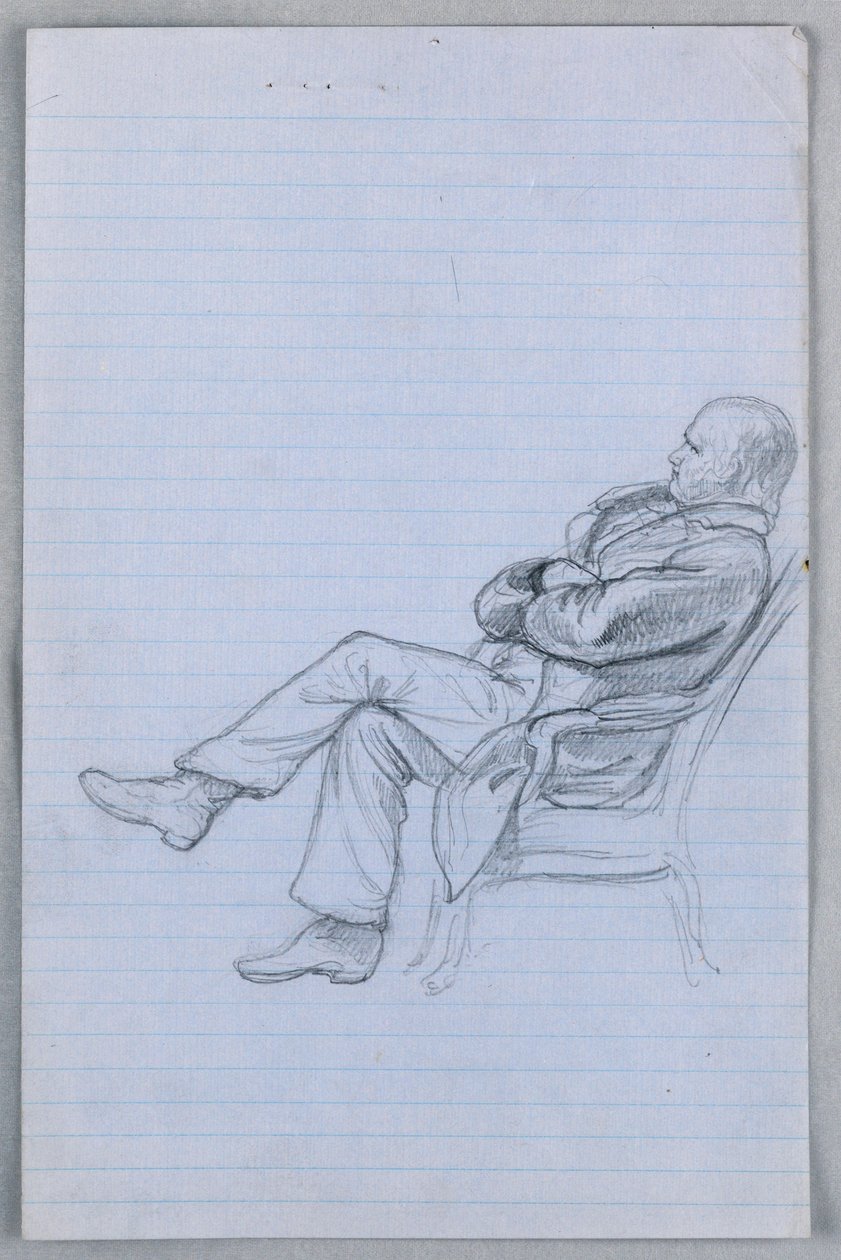 Desenho, Estudo para "Grupo Científico", 1858 de Daniel Huntington