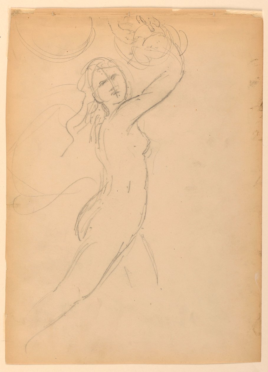 Desenho, Estudo para o Ac. Nacional, 1887 de Daniel Huntington