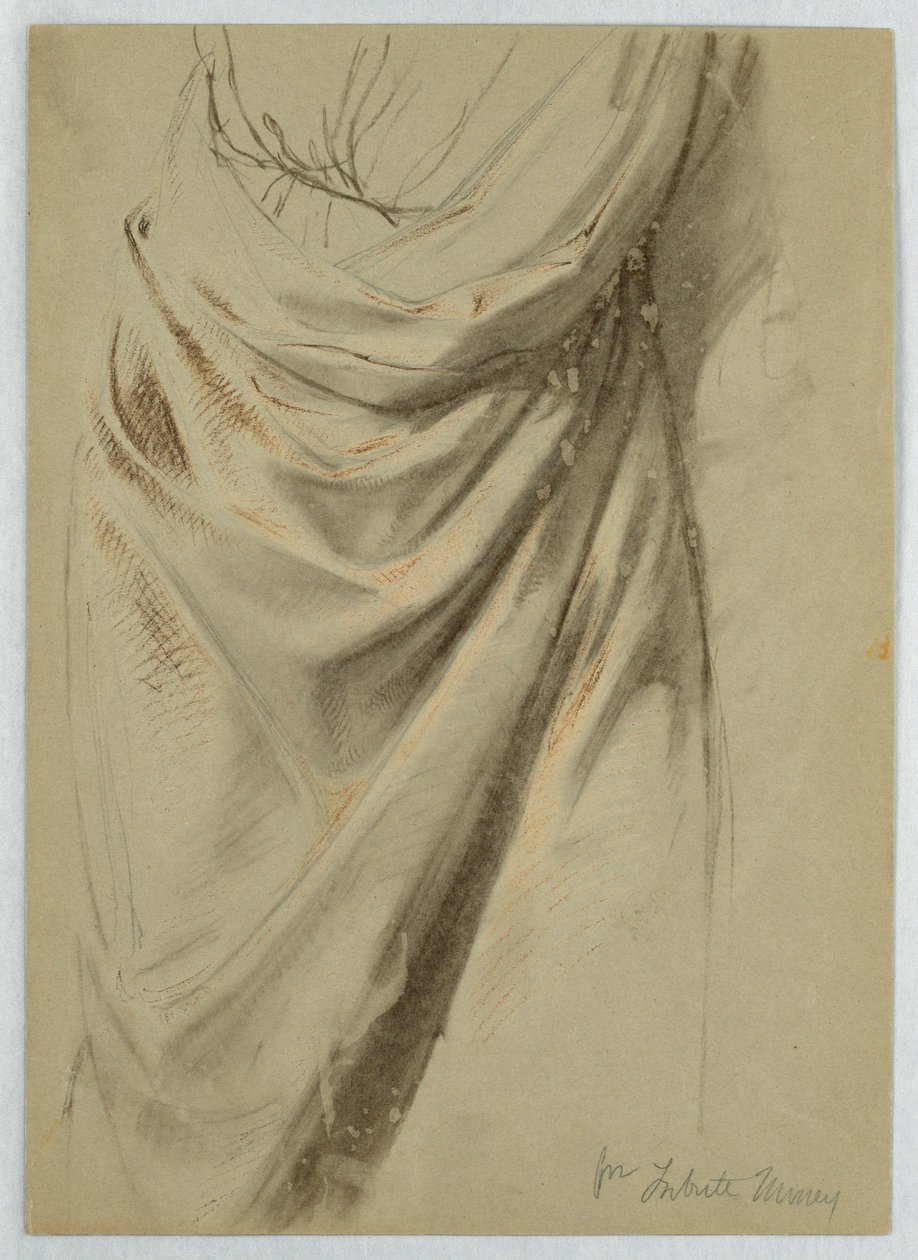 Desenho, Estudo para "Tribute Money", 1852 de Daniel Huntington