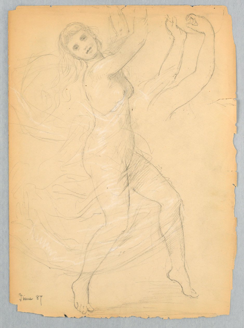 Desenho, Estudo para o Ac. Nacional, junho de 1868 de Daniel Huntington