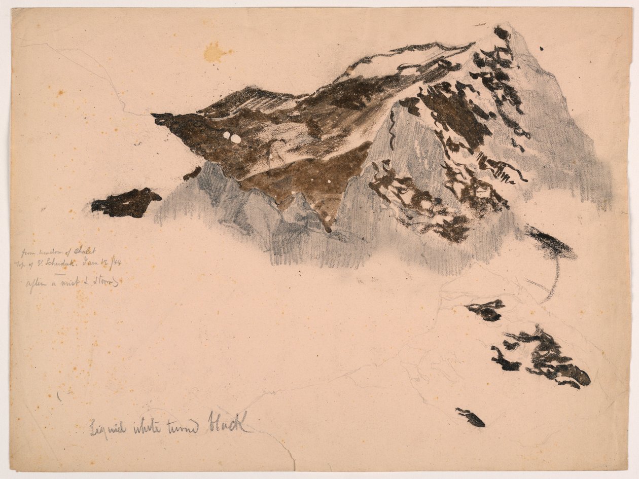 Da janela do chalé, topo do Monte Scheidegg, depois de uma névoa e tempestade de Daniel Huntington