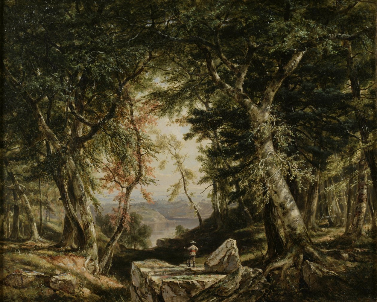 Vislumbres da floresta, 1856 de Daniel Huntington