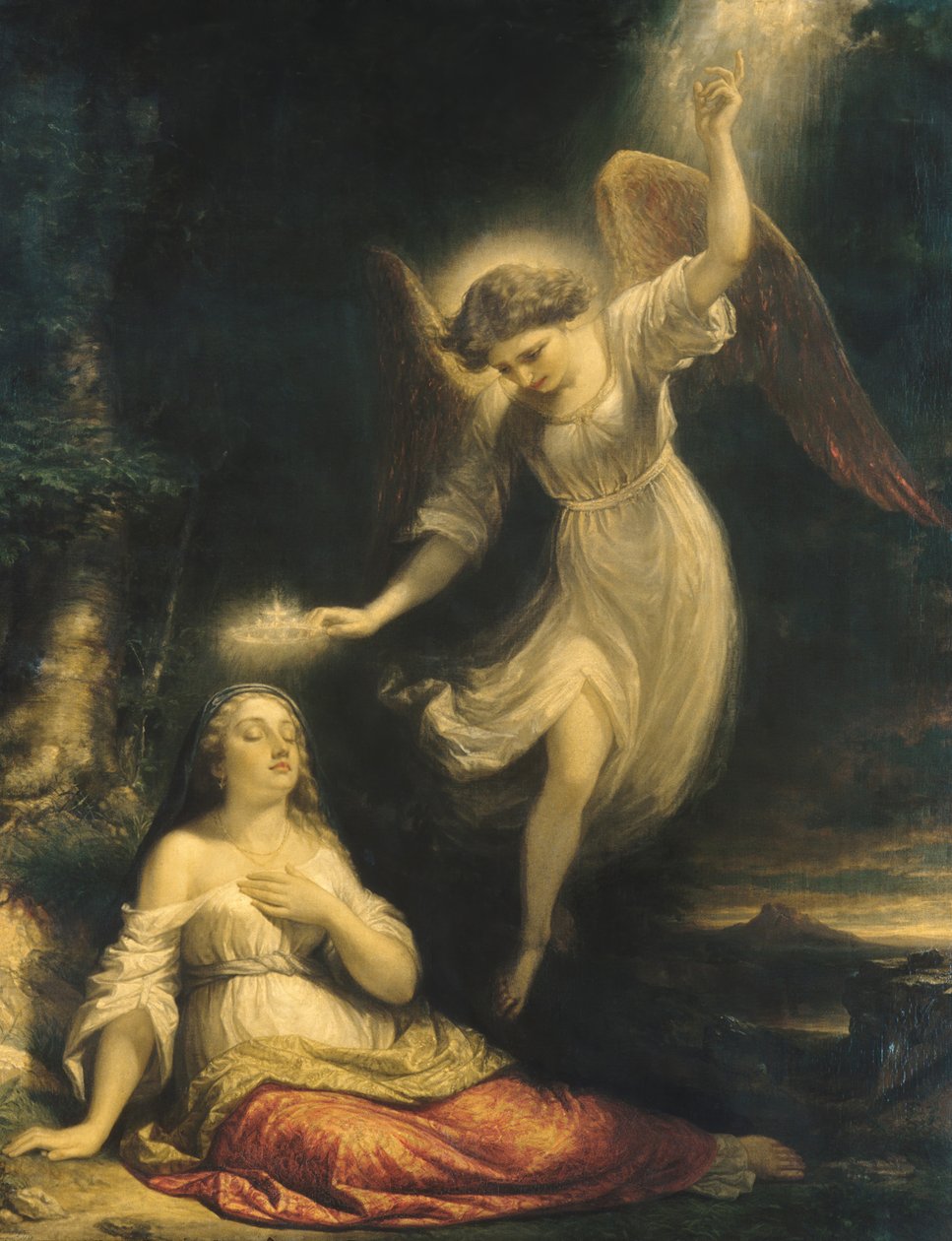 Mercys Dream, 1858. de Daniel Huntington