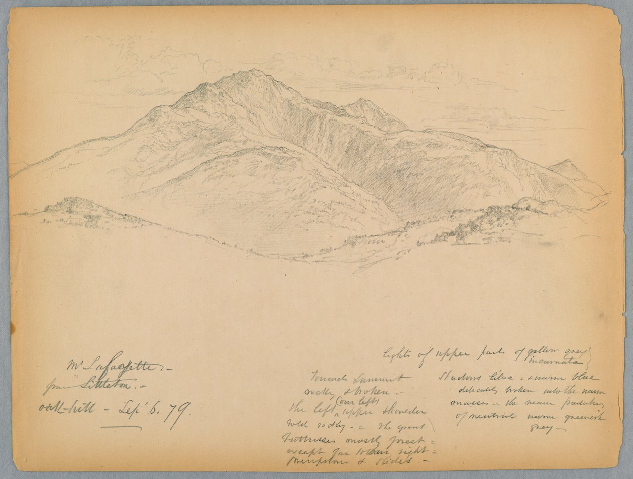Monte Lafayette de Oak Hill, Littleton, New Hampshire de Daniel Huntington