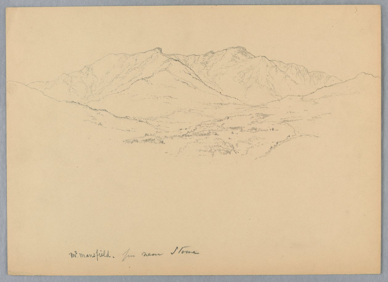 Mt. Mansfield de perto de Stowe, Vermont de Daniel Huntington